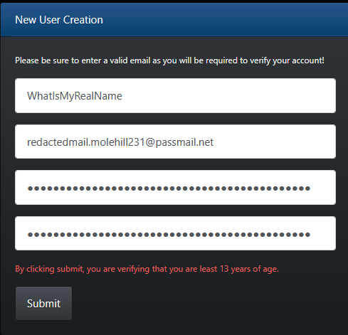 WhatIsMyRealName is using a very strong password